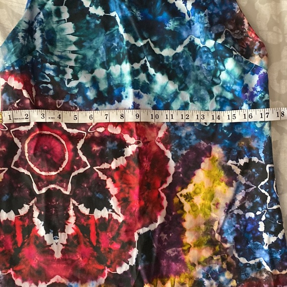 ***Designer*** Alicia Olivia Tie Dye Kaleidoscope mini dress designer| Luxury - Picture 6 of 14